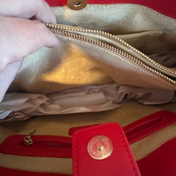 Betsey Johnson Cherry Print Tote Bag with Red Accents New - Picture 8 of 8